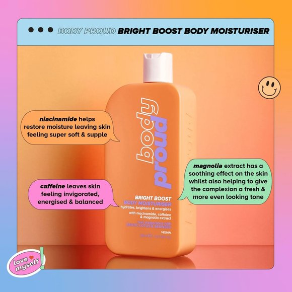 Body Proud Bright Boost Body Moisturizer with Niacinamide, 12.17 fl oz - Picture 3 of 4